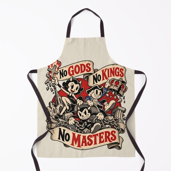 Item preview, No Gods No Kings No Masters – 1930s Vintage Cartoon T-Shirt designed and sold by Preston Meyers Designs.