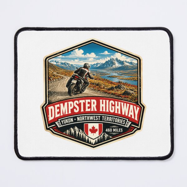 Item preview, Dempster Highway Yukon Northwest Territories Canada 460 Miles Motorcyclist Adventure Travel designed and sold by Star3NowForMe.