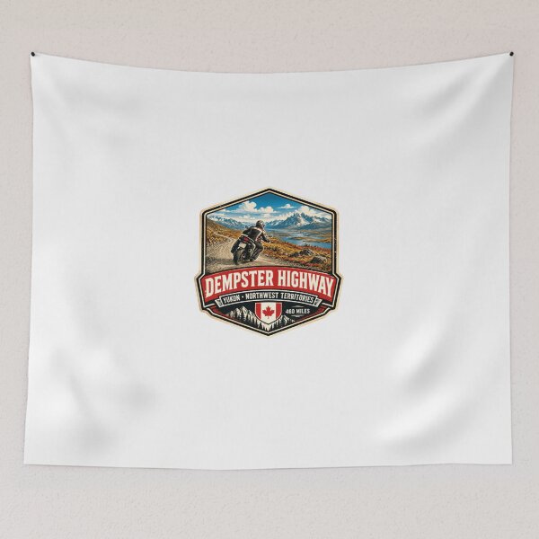 Item preview, Dempster Highway Yukon Northwest Territories Canada 460 Miles Motorcyclist Adventure Travel designed and sold by Star3NowForMe.