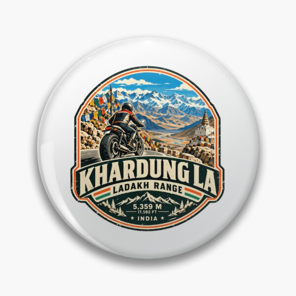 Item preview, Khardung La Ladakh Range India Motorcycle Travel Adventure designed and sold by Star3NowForMe.