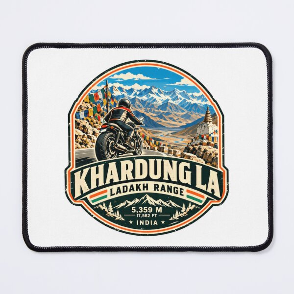 Item preview, Khardung La Ladakh Range India Motorcycle Travel Adventure designed and sold by Star3NowForMe.