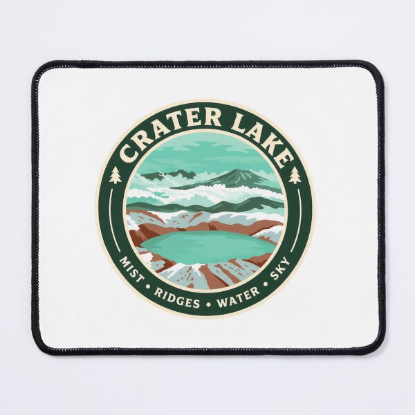 Item preview, Crater Lake Mist Ridges Water Sky National Park Oregon Traveler Gift designed and sold by Simsimah26Parks.