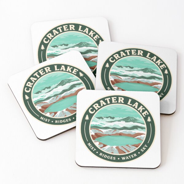 Item preview, Crater Lake Mist Ridges Water Sky National Park Oregon Traveler Gift designed and sold by Simsimah26Parks.