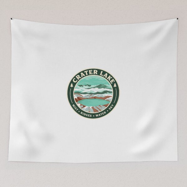 Item preview, Crater Lake Mist Ridges Water Sky National Park Oregon Traveler Gift designed and sold by Simsimah26Parks.
