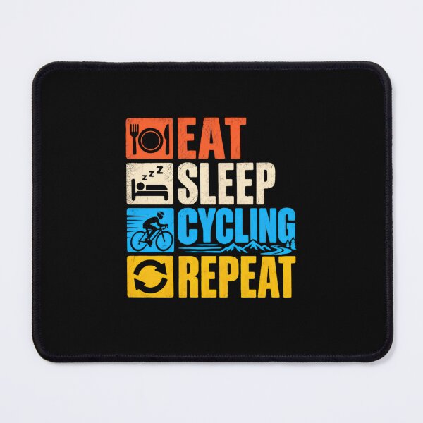 Item preview, Eat Sleep Cycling Repeat Cycling Enthusiast Biker designed and sold by SkeletonsDanger.