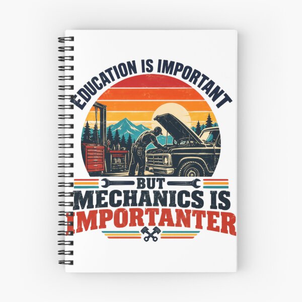 Item preview, Education Is Important But Mechanics Is Imporatnter Auto Technician Automotive Repair Gift designed and sold by HumansStuck12.