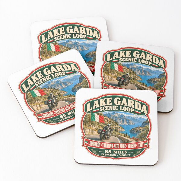 Item preview, Lake Garda Scenic Loop Italy Motorcyclist Road Trip Lombardy Trentino Alto Adige Veneto 85 Miles Elevation 3,000 Ft designed and sold by Star3NowForMe.