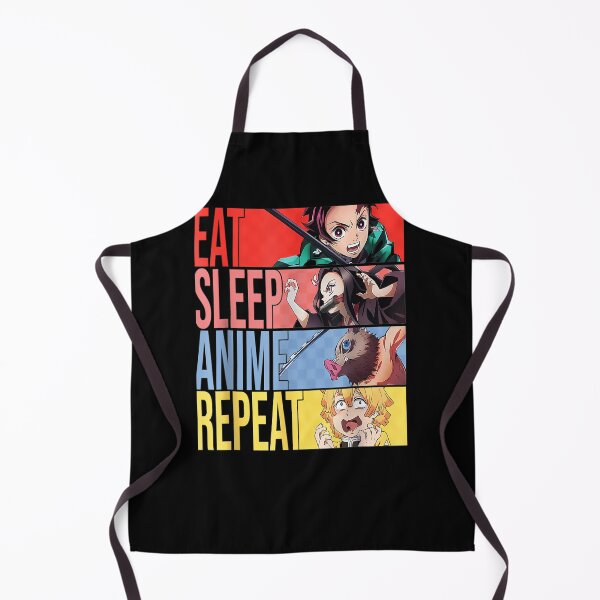 Item preview, Graphic Slayer Demon Anime Eat Sleep Anime Repeat designed and sold by aumenjcso.