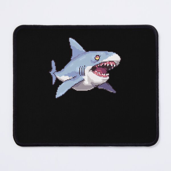 Item preview, Great White Shark - Pixel Art designed and sold by shubovosab.
