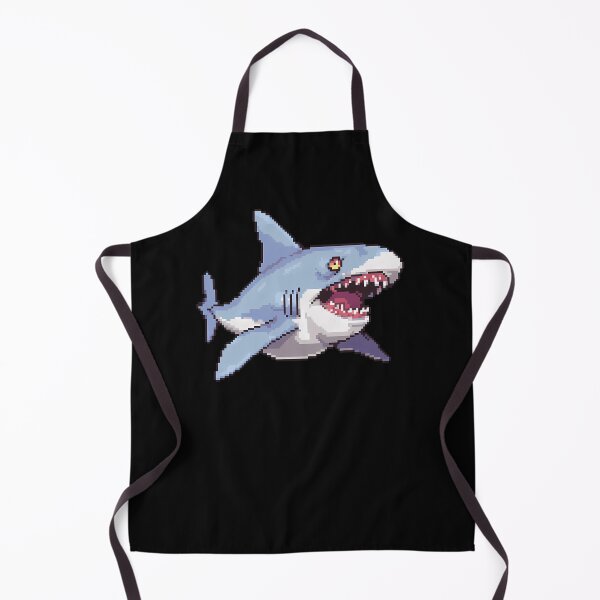 Item preview, Great White Shark - Pixel Art designed and sold by shubovosab.