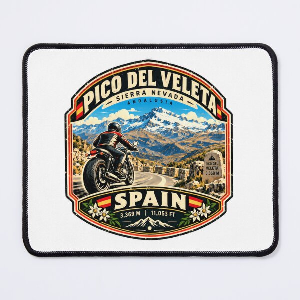 Item preview, Pico Del Veleta Sierra Nevada Andalusia Spain Motorcycle Rider Mountain Travel designed and sold by Star3NowForMe.