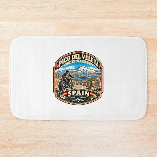 Item preview, Pico Del Veleta Sierra Nevada Andalusia Spain Motorcycle Rider Mountain Travel designed and sold by Star3NowForMe.