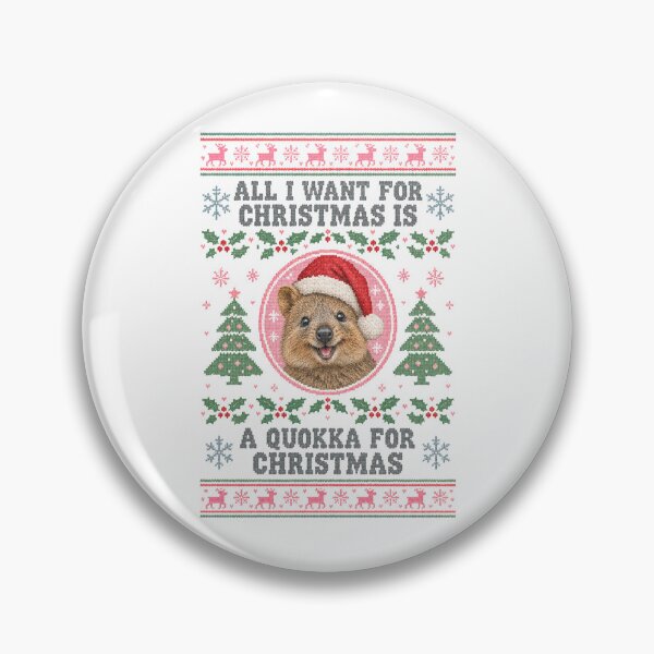 Item preview, Quokka Santa Hat Ugly Christmas Sweater Pattern Funny Australian Animal designed and sold by Yellowriversss.