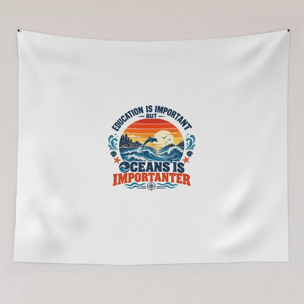 Item preview, Education Is Important But Oceans Is Importanter Marine Conservation Advocate designed and sold by HumansStuck12.