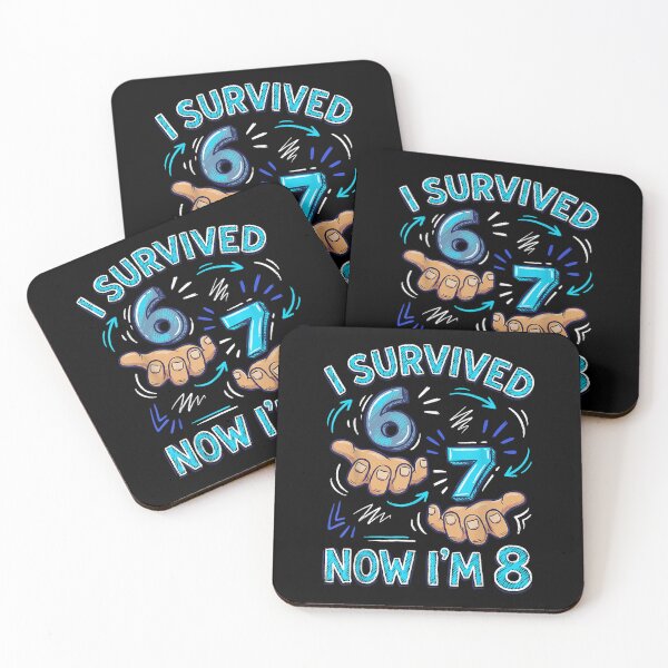 Item preview, I Survived 6 7 Now I'm 8 8th Birthday Boys designed and sold by SaboCollita.