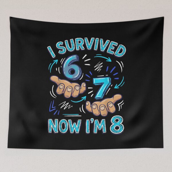 Item preview, I Survived 6 7 Now I'm 8 8th Birthday Boys designed and sold by SaboCollita.