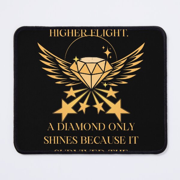 Item preview, "Heavy trials, higher flight. A diamond only shines because it survived the pressure designed and sold by SodhaIqbalKasam.