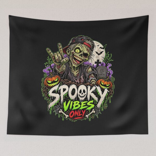 Item preview, Spooky Vibes, Spooky Vibes Only Zombie Halloween designed and sold by graphic-genie.