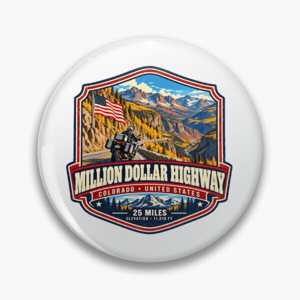 Item preview, Million Dollar Highway Colorado United States Motorcycling Travel Adventure designed and sold by Star3NowForMe.