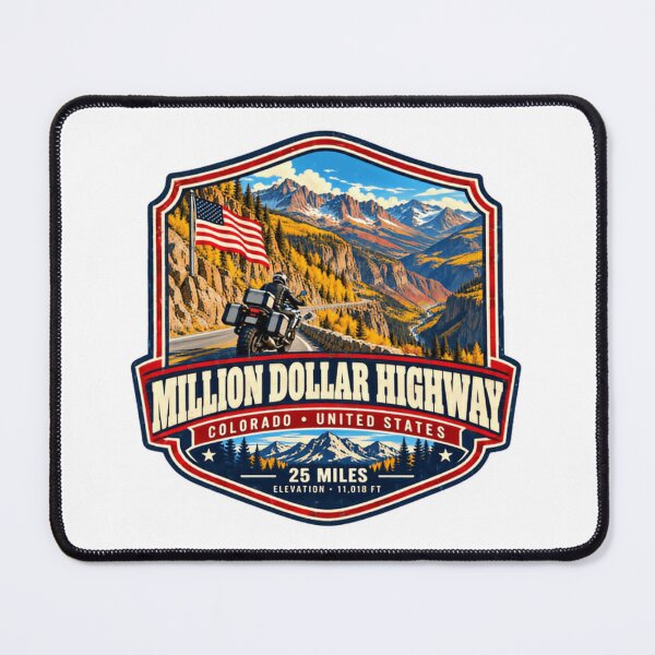 Item preview, Million Dollar Highway Colorado United States Motorcycling Travel Adventure designed and sold by Star3NowForMe.