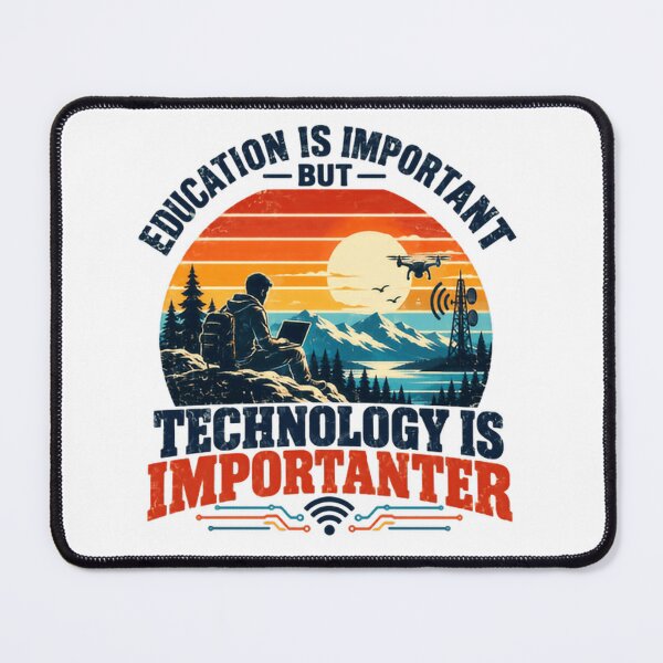 Item preview, Education Is Important But Technology Is Importanter Tech Professional Programmer Developer designed and sold by HumansStuck12.