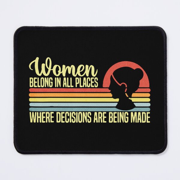 Item preview, Women Belong In All Places Retro Sunset Silhouette Art designed and sold by idungmampet.