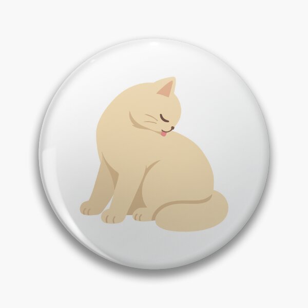 Item preview, Cute Cream Cat Grooming and Licking Its Fur designed and sold by zan-mf.