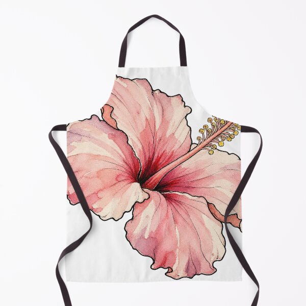 Item preview, Delicate Pink Hibiscus Flower Watercolor Botanical Art designed and sold by Jessie's Palette.