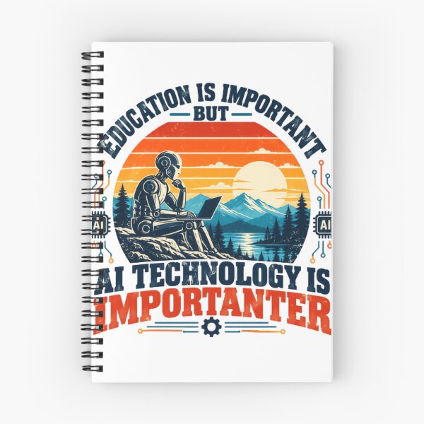 Item preview, Education Is Important But AI Technology Is Importanter Artificial Intelligence Programmer Developer Robot Tech Science designed and sold by HumansStuck12.
