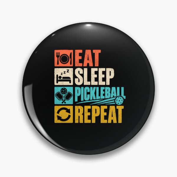 Artikelvorschau, Essen, Schlafen, Pickleball, Wiederholen, Pickleball-Spieler, Pickleball-Hobby entworfen und verkauft von SkeletonsDanger.