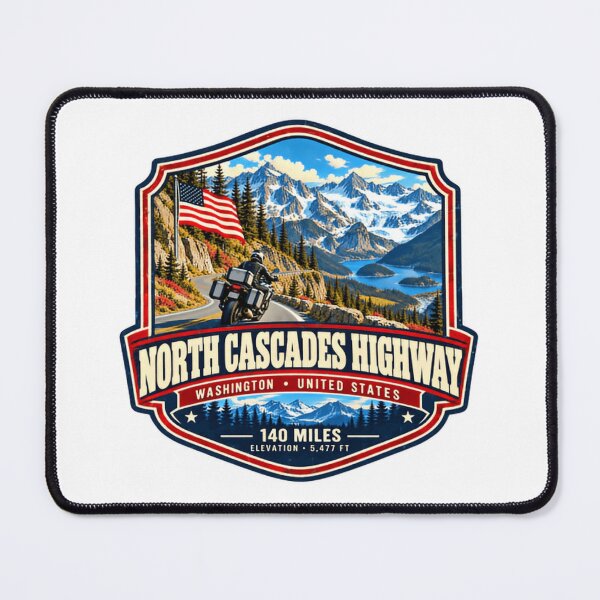 Item preview, North Cascades Highway Washington United States Motorcycling Road Trip Scenic Byway designed and sold by Star3NowForMe.