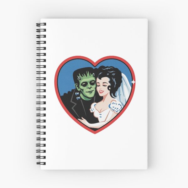 Item preview, Retro Frankenstein Monster Couple Heart Graphic designed and sold by Niykos570.