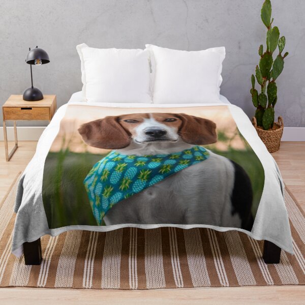 Item preview, Cute Beagle Dog Wearing Pineapple Bandana designed and sold by VanGaldo.