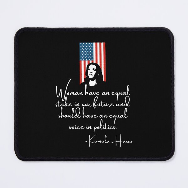 Item preview, Kamala Harris Equal Stake Quote US Flag Art designed and sold by idungmampet.