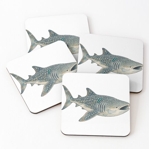 Item preview, Gentle Whale Shark Swimming Ocean Watercolor Art designed and sold by Jessie's Palette.