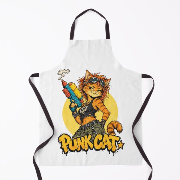 Item preview, Punk Cat Rebel Streetwear Character With Ray Gun Illustration designed and sold by Yellowriversss.