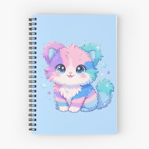 Item preview, Fluffy Plush Pastel Kitten Sparkly Eyes designed and sold by Avenuse style.