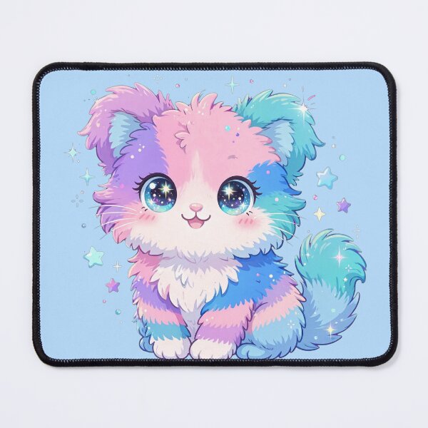 Item preview, Fluffy Plush Pastel Kitten Sparkly Eyes designed and sold by Avenuse style.
