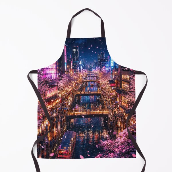 Item preview, Osaka Cherry Blossom Night – Neon Dotonbori designed and sold by vekotpu.