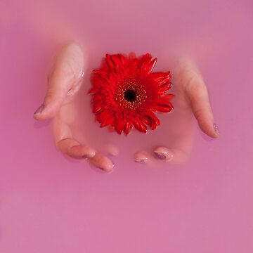 Artwork thumbnail, pink flower water by Marti Mills
