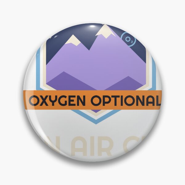 Item preview, Thin Air Club Mountain Hiking Badge designed and sold by Nice Niche.