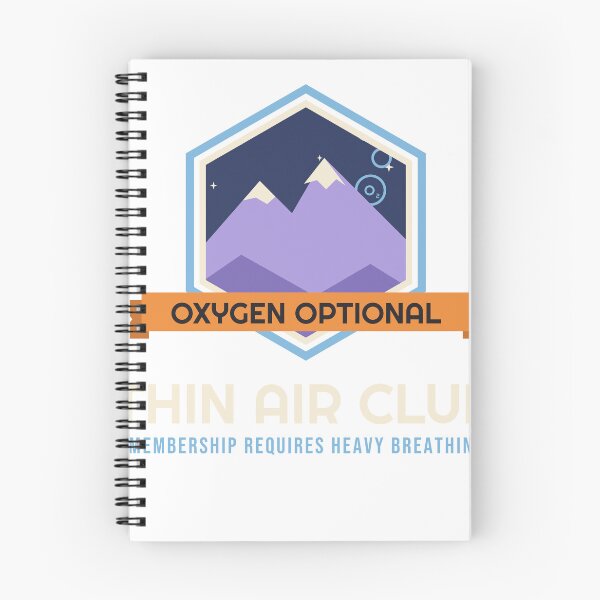 Item preview, Thin Air Club Mountain Hiking Badge designed and sold by Nice Niche.