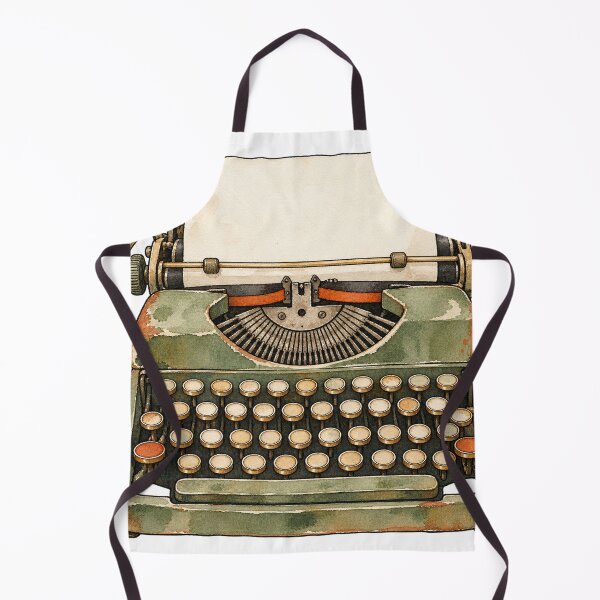 Item preview, Vintage Mechanical Typewriter Antique Watercolor Art designed and sold by Jessie's Palette.