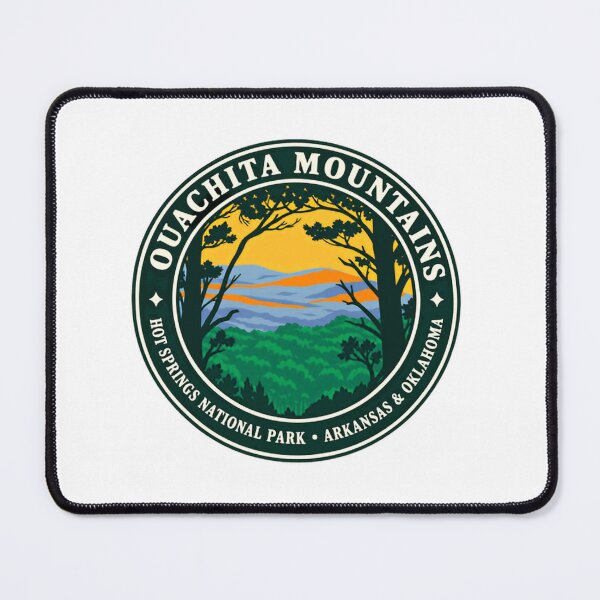 Item preview, Ouachita Mountains Hot Springs National Park Arkansas Oklahoma Explorer Travel Souvenir designed and sold by Simsimah26Parks.