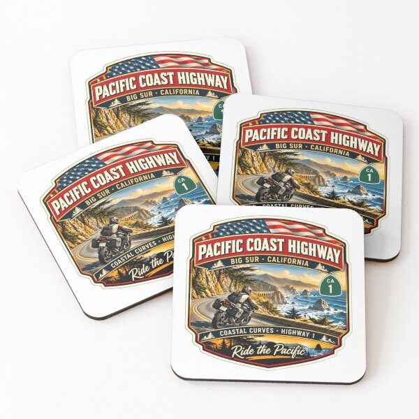 Item preview, Pacific Coast Highway Big Sur California Motorcycle Road Trip Coastal Curves Highway 1 Ride The Pacific designed and sold by Star3NowForMe.