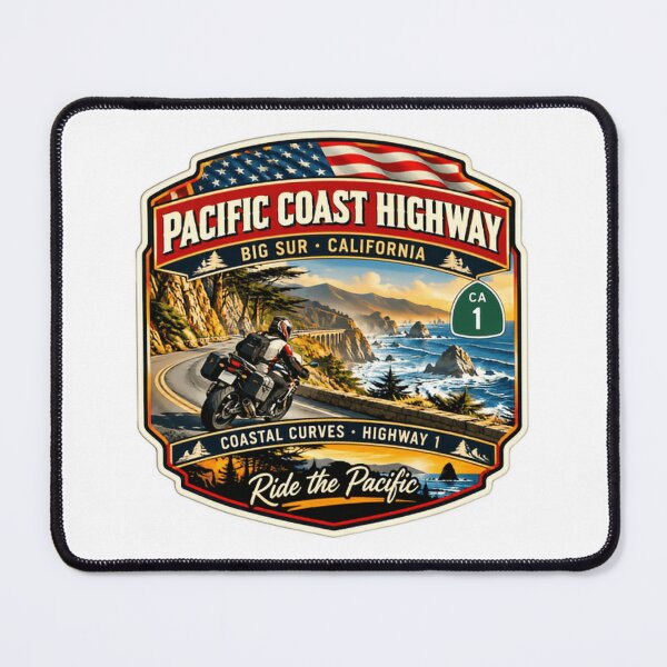 Item preview, Pacific Coast Highway Big Sur California Motorcycle Road Trip Coastal Curves Highway 1 Ride The Pacific designed and sold by Star3NowForMe.
