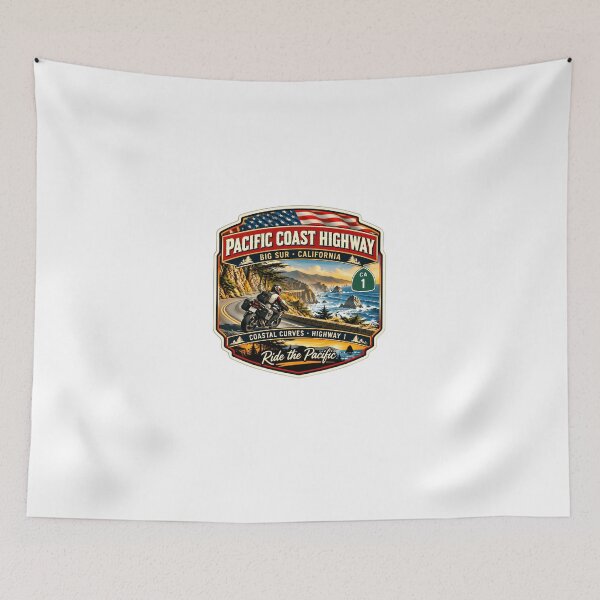 Item preview, Pacific Coast Highway Big Sur California Motorcycle Road Trip Coastal Curves Highway 1 Ride The Pacific designed and sold by Star3NowForMe.