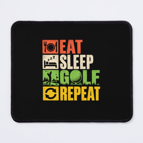 Item preview, Eat Sleep Golf Repeat Golfer Golfing Player Fan designed and sold by SkeletonsDanger.