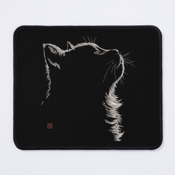 Item preview, Black Cat Japanese Ink Wash Painting designed and sold by Steele-Art.