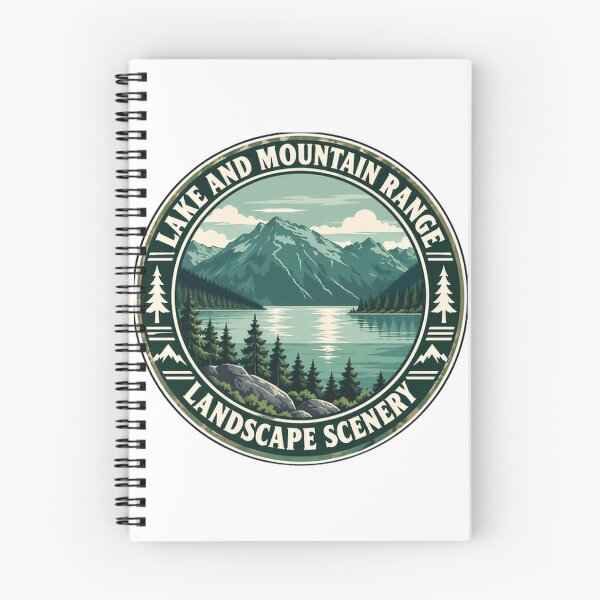 Item preview, Lake And Mountain Range Landscape Scenery Outdoors Nature Hiker Explorer designed and sold by Star3NowForMe.